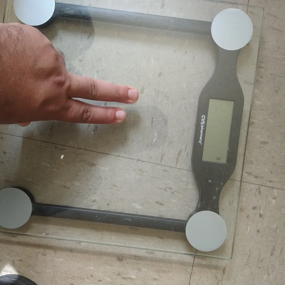 CVS weight scale Glass